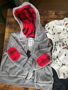 Baby Children’s Clothing Lot onesies jackets pants outfits 9 pieces